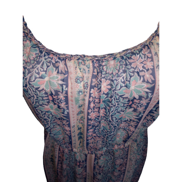 American Eagle Paisley Boho Print Maxi Dress - sheer and flowy - size M - Picture 6 of 16